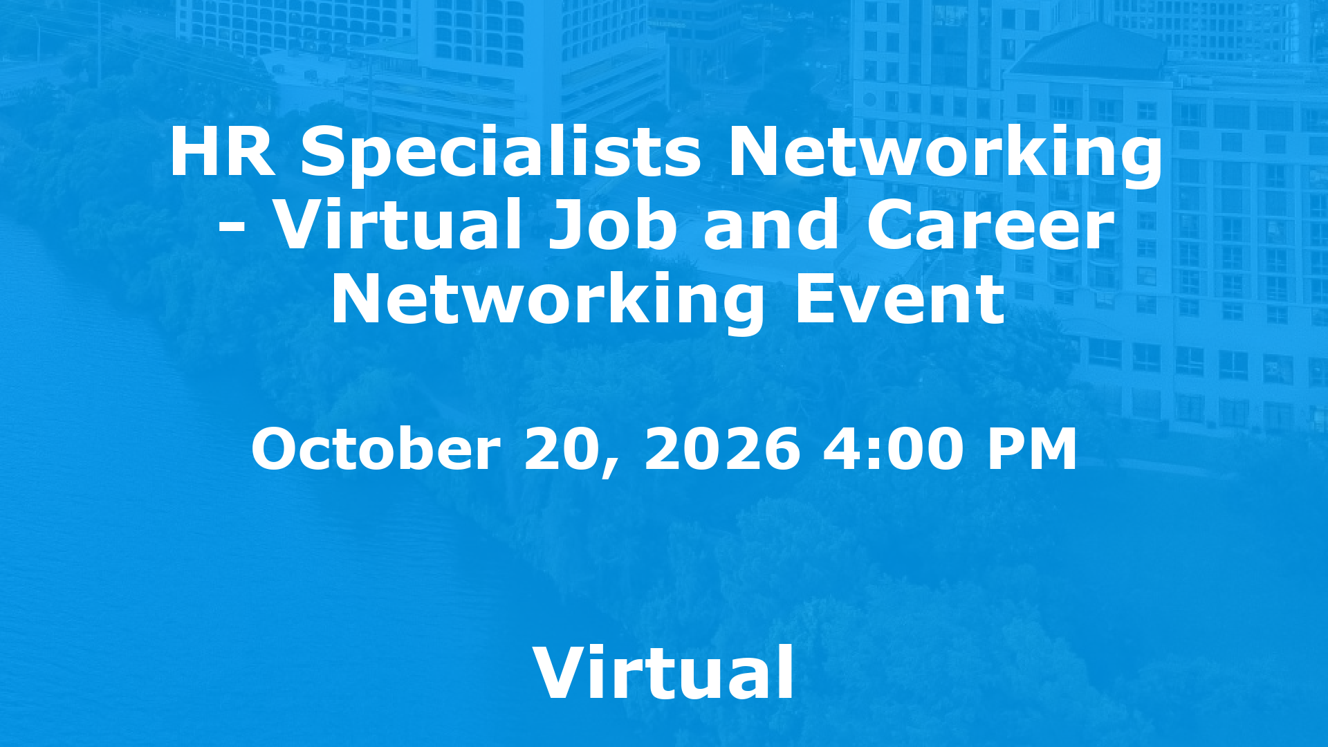 HR Specialists Networking - Virtual Job and Career Networking Event event image
